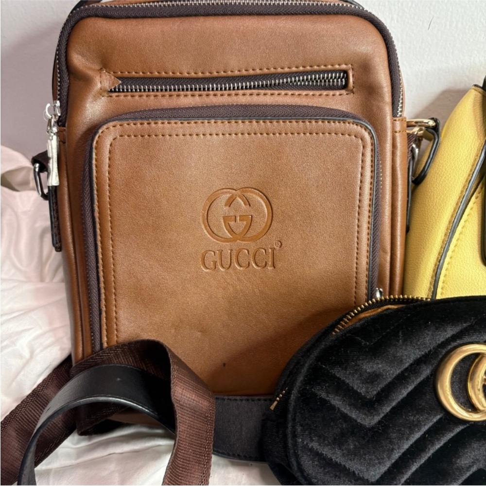 Brown Leather Crossbody Bag